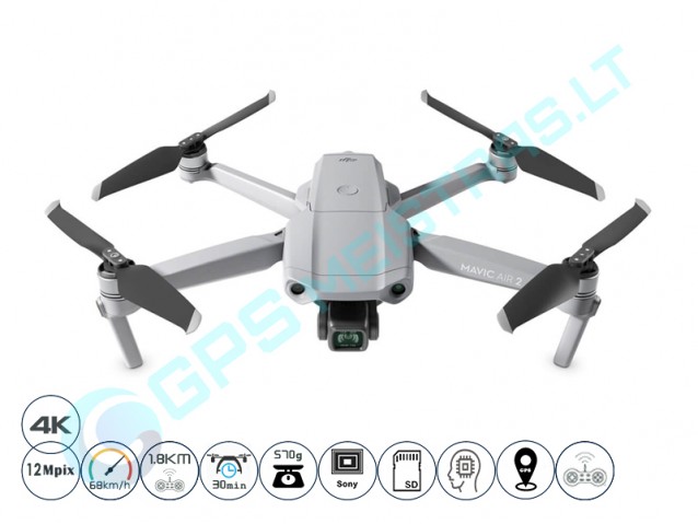 DJI Mavic Air 2 Fly More Combo su smart pultu dronas