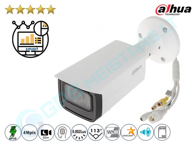 Cilindrinė IP kamera 4Mpix raiška, Pro AI, 4 mp, 5442F