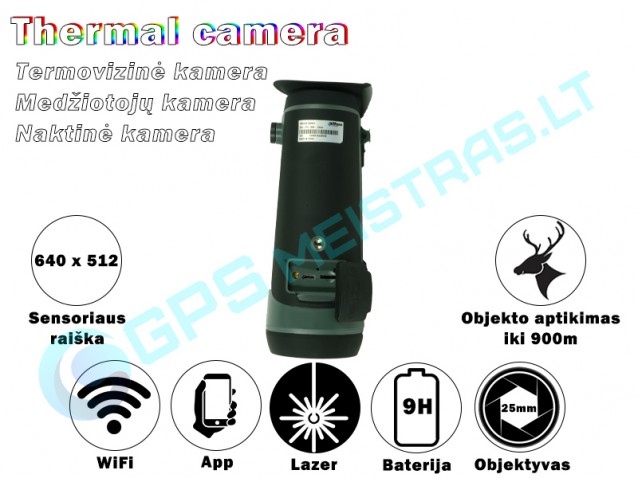 Termovizine silumos monokline kamera, TPC-M60-B25-G