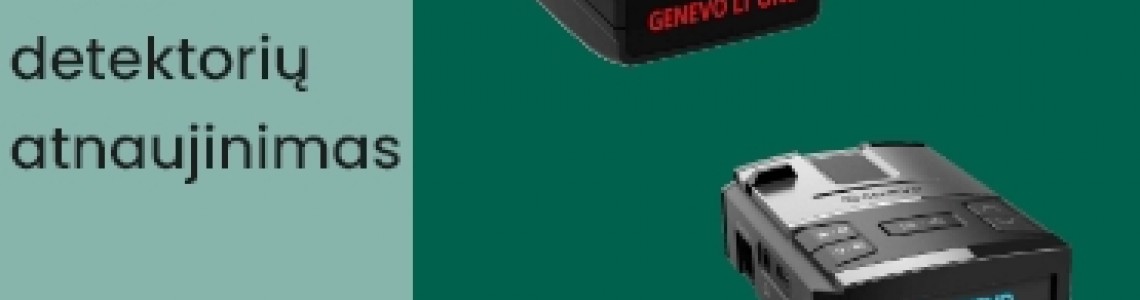Svarbus GENEVO detektorių programinis atnaujinimas