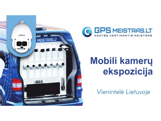 GPSmeistras mėlynas autobusiukas, ekspozicija, mobili ekspozicija