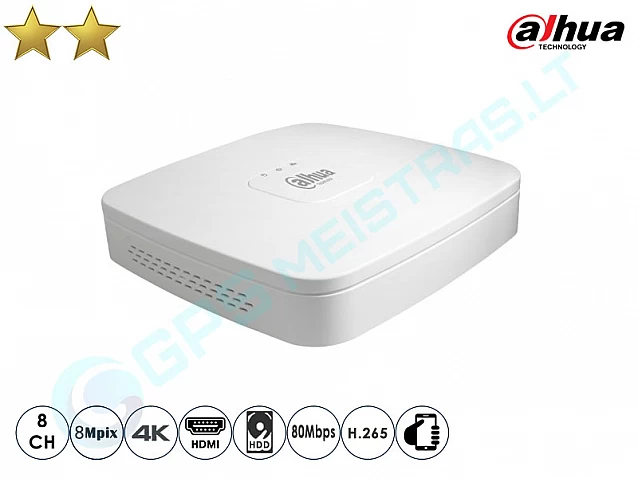 Dahua IP NVR įrašymo įrenginys 2108 AI