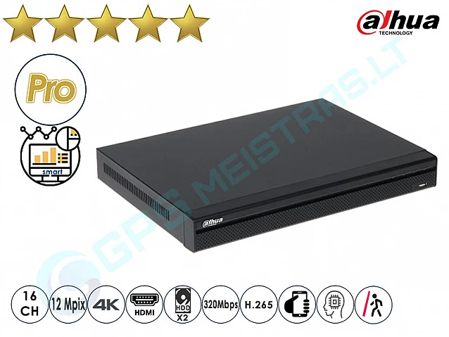 Dahua IP NVR įrašymo įrenginys 5216 4K išparduotuve
