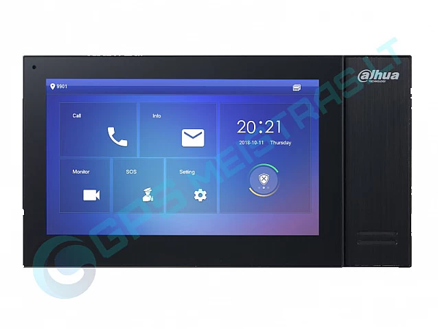 Telefonspynės monitorius, 7", juodas
