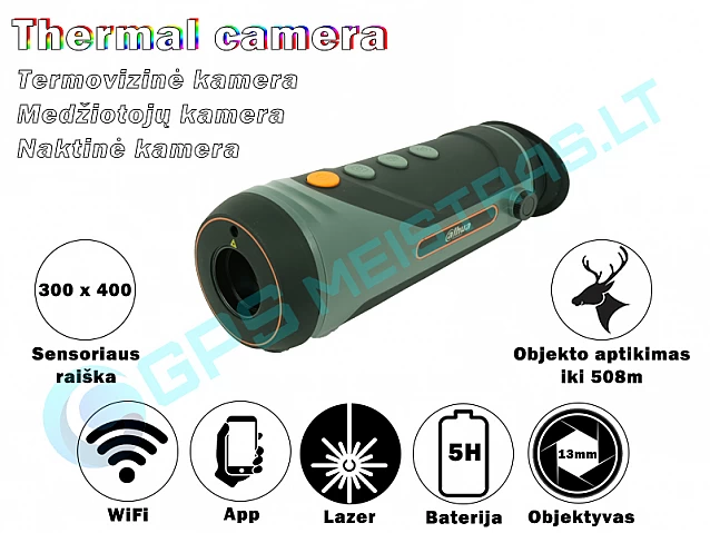 Termovizine silumos monokline kameraTermovizine silumos monokline kamera, TPC-M40-B13-G