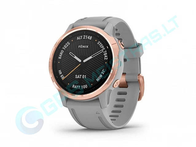 fenix6s Sapphire RoseGold/Gray band