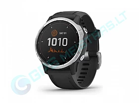 Išmanusis laikrodis fenix6s Solar Silver/Black band