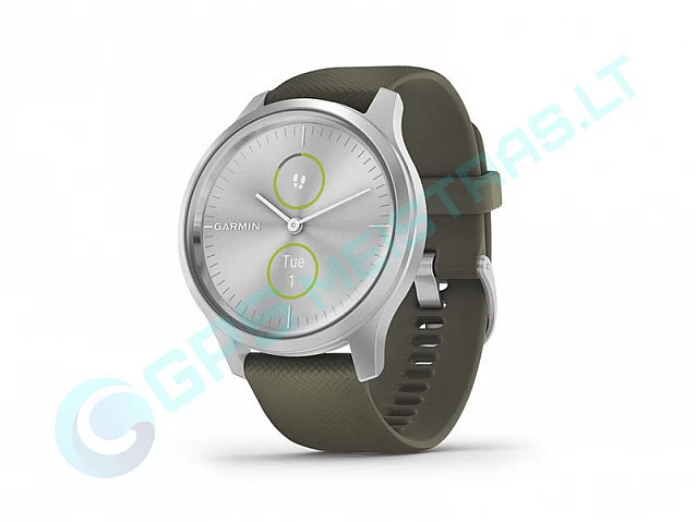vivoMove Style Silver / Mose Green band