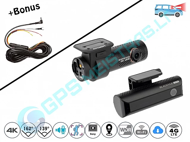 blackvue DR900X*2CH DMS 4K vaizdo registratorius