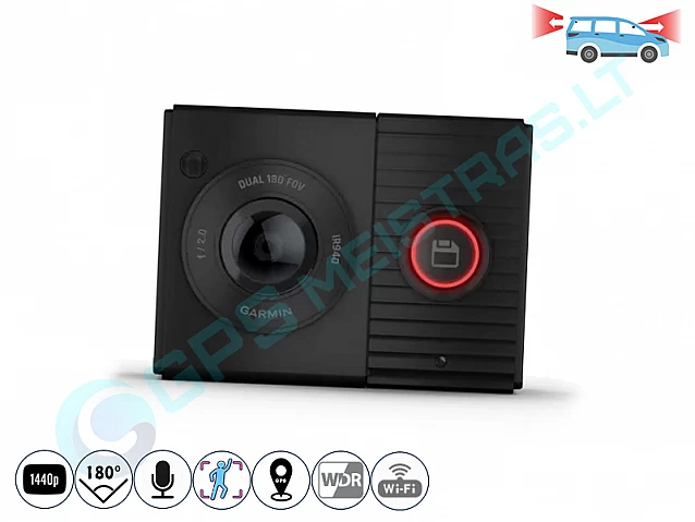 Garmin Dash Cam Tandem 360 laipsnių kamerų registratorius