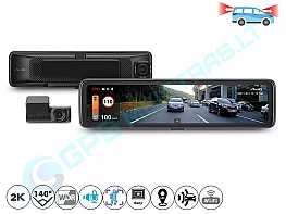 Vaizdo registratorius Mio MiVue R850T 2.5K HDR WiFi, GPS, touch E-mirror Dashcam with rear camera