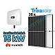 Monocrystalline Module VERTEX S TSM-430DE09R.08 P-Type 430 W Huawei Hybrid High Current Inverter SUN2000-17KTL-M2