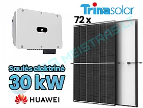 Monocrystalline Module VERTEX S TSM-430DE09R.08 P-Type 430 W Huawei Hybrid High Current Inverter SUN2000-30KTL-M3
