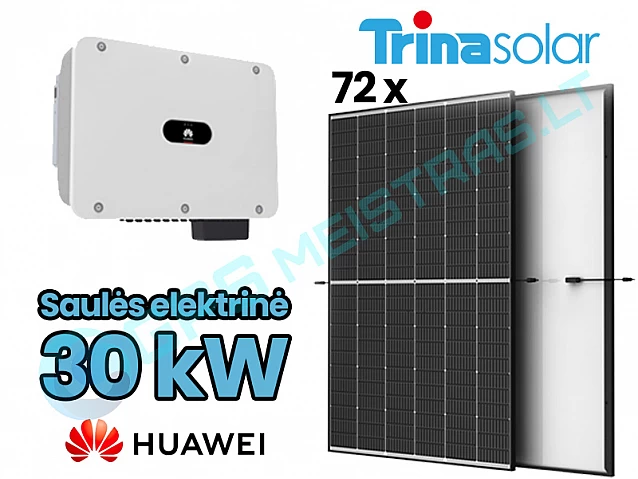 Monocrystalline Module VERTEX S TSM-430DE09R.08 P-Type 430 W Huawei Hybrid High Current Inverter SUN2000-30KTL-M3