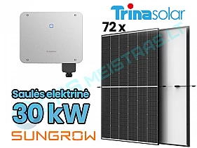 Monocrystalline Module VERTEX S TSM-430DE09R.08 P-Type 430 W SUNGROW Multi-MPPT String Inverter for 1000 Vdc System 33000W SG33CX-P2