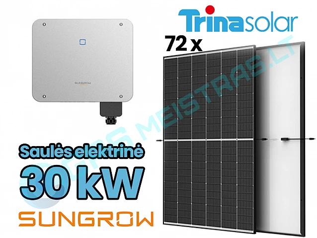 Monocrystalline Module VERTEX S TSM-430DE09R.08 P-Type 430 W SUNGROW Multi-MPPT String Inverter for 1000 Vdc System 33000W SG33CX-P2