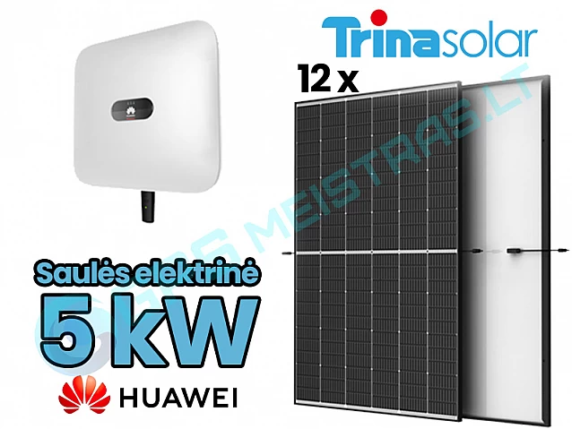 Monocrystalline Module VERTEX S TSM-430DE09R.08 P-Type 430 W Huawei Hybrid High Current Inverter SUN2000-5KTL-M1