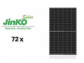 Fotovoltainis saulės modulis JinkoSolar JKM435N-54HL4R-V 435W 1500V Juoda