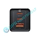 65W sieninis įkroviklis USB + 2×USB-C QC 3.0 / PD 3.0 su 1 m. laidu