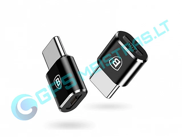 Adapteris USB C kištukas - micro USB B lizdas, su OTG funkcija
