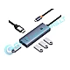 Jungčių stotelė / adapteris USB C kištukas - 2 rūšių jungtys