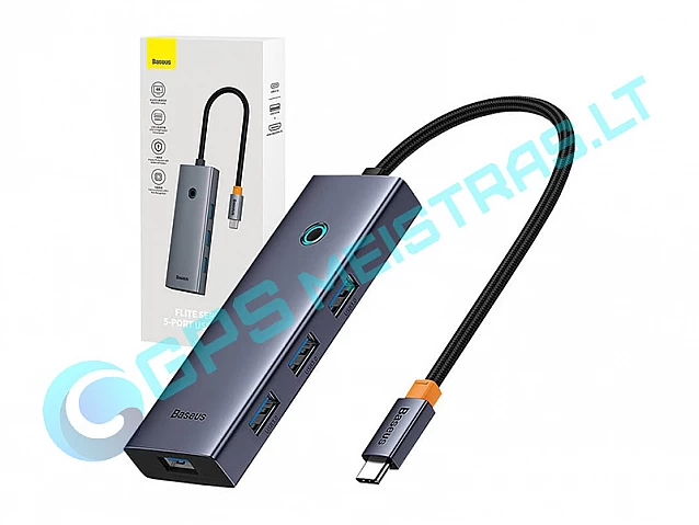 Jungčių stotelė / adapteris USB C kištukas - 2 rūšių jungtys