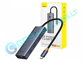 Jungčių stotelė / adapteris USB C kištukas - 3 rūšių jungtys 
