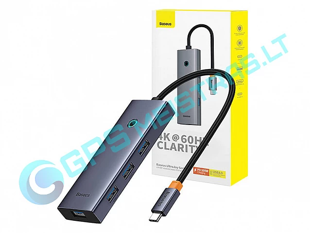 Jungčių stotelė / adapteris USB C kištukas - 3 rūšių jungtys 