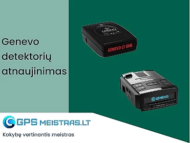 Svarbus GENEVO detektorių programinis atnaujinimas