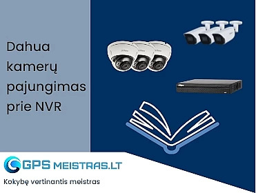 Kaip pasijungti pačiam Dahua IP kameras prie NVR įrašymo įrenginio.