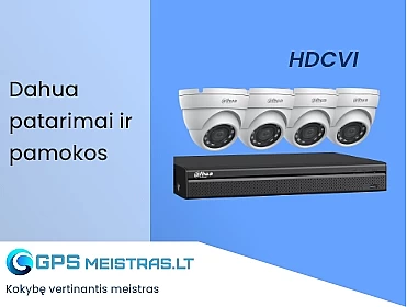 Dahua HD-CVI patarimai ir instrukcijos