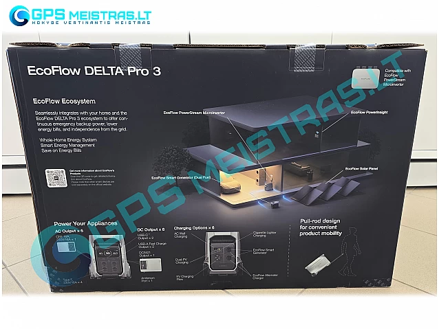 EcoFlow DELTA PRO 3, atsarginis maitinimo šaltinis