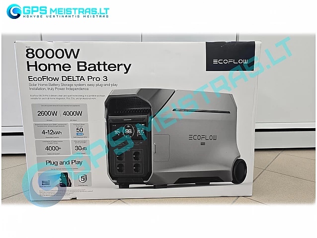 EcoFlow DELTA PRO 3, atsarginis maitinimo šaltinis