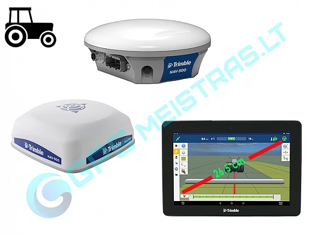 Trimble GFX-750 Lygiagretaus vairavimo sistema.