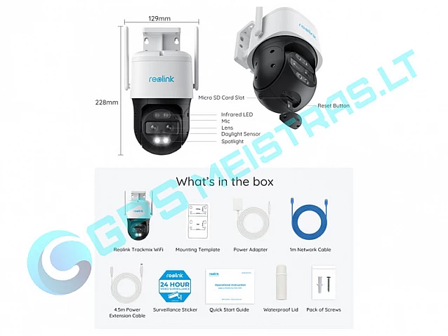 Reolink TrackMix Wifi 4K dual-lens PTZ camera