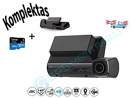 MIO DUAL CAR DASH CAMERA MIVUE 956W 4K GPS WI-FI DASH CAM AUDIO RECORDER