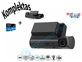 MIO DUAL CAR DASH CAMERA MIVUE 956W 4K GPS WI-FI DASH CAM AUDIO RECORDER