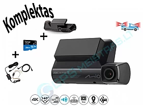 MIO DUAL CAR DASH CAMERA MIVUE 956W 4K GPS WI-FI DASH CAM AUDIO RECORDER