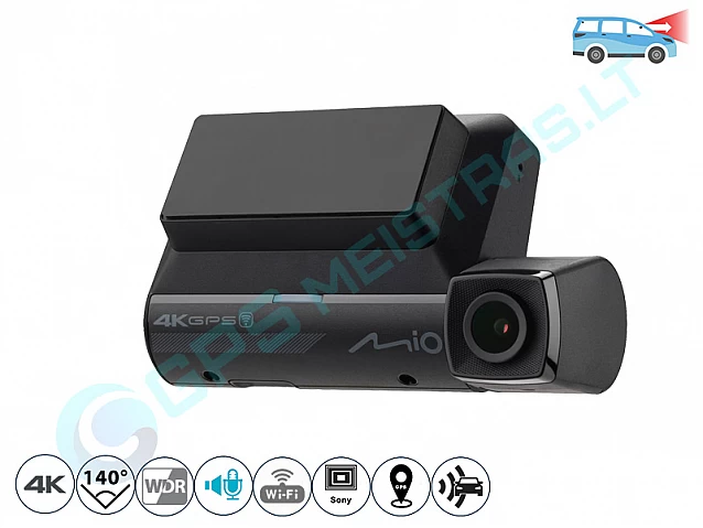 MIO DUAL CAR DASH CAMERA MIVUE 956W 4K GPS WI-FI DASH CAM AUDIO RECORDER