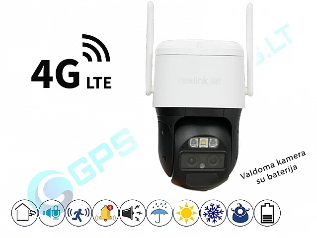 Reolink Trackmix kamera su SIM, 4G, dviejų objektyvų