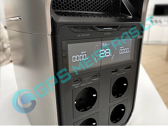 EcoFlow DELTA 3 plus, atsarginis maitinimo šaltinis