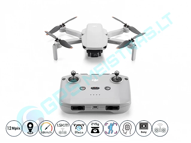 DJI Mavic mini 2SE Fly more combo dronas