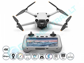 DJI Mavic mini 3 PRO su RC pultu dronas