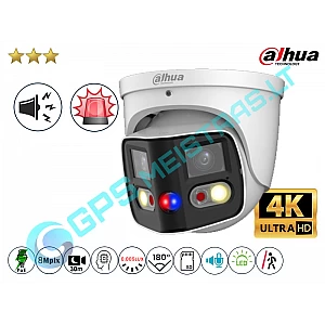 Plataus matymo IP kamera 8Mpix raiška 3849D