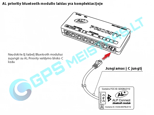 AL priority bluetooth modulis