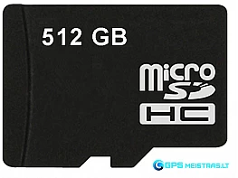 Atminties kortelė 512GB microSD, U3, V30 klasė