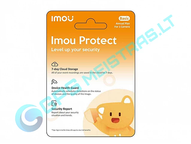 IMOU Protect Basic kortelė (metinis planas)