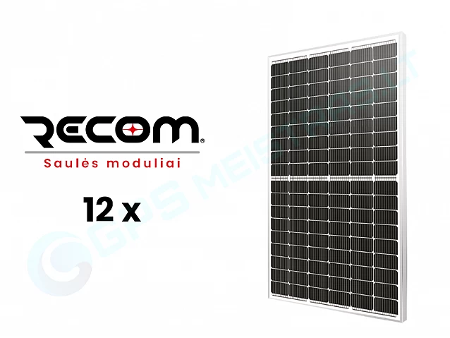 FOXESS 5kw inverteris ir RECOM saulės moduliai 