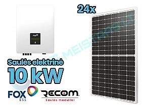 FOXESS 5kw inverteris ir RECOM saulės moduliai 