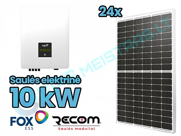 FOXESS 5kw inverteris ir RECOM saulės moduliai 
